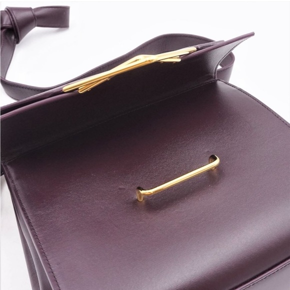 ABSOLUTELY GORGEOUS BOTTEGA VENETA CLIP BAG IN GRAPE~NWT - Picture 9 of 12